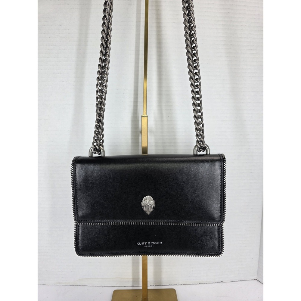 Kurt Geiger London Shoreditch Shoulder  Bag with an antiqued silver eagle‎ head